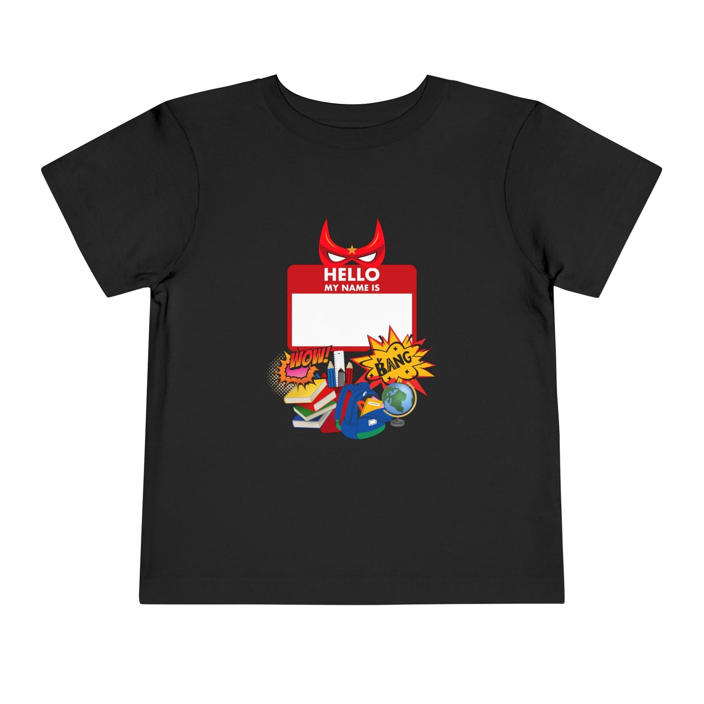 Superhero Toddler Tee - Personalize with Name, Child's Birthday Gift, Fun Party Outfit, Everyday Wear, Kids' Costume