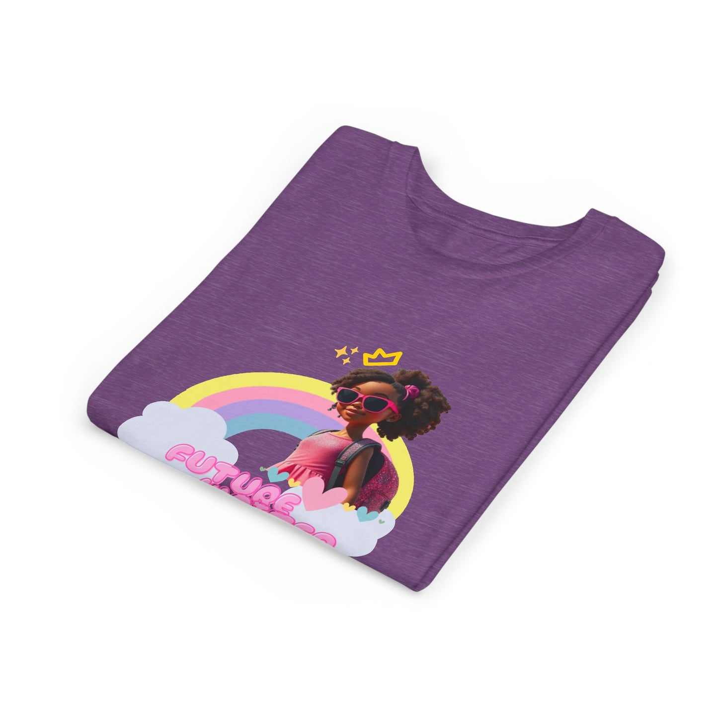 Future Writer Tee for Kids, Trendy Youth T-Shirt, Girl's Rainbow Shirt, Birthday Gift, Summer Casual Wear, Fun Graphic Tee