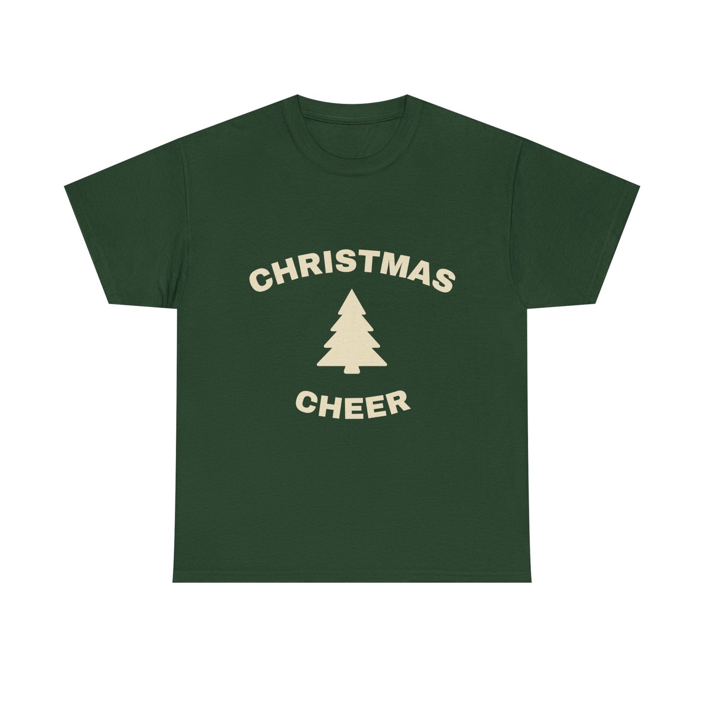 Unisex Heavy Cotton Tee - Christmas Cheer Tee, Holiday Gift Shirt, Seasonal T-Shirt, Festive Apparel, Christmas Party Outfit