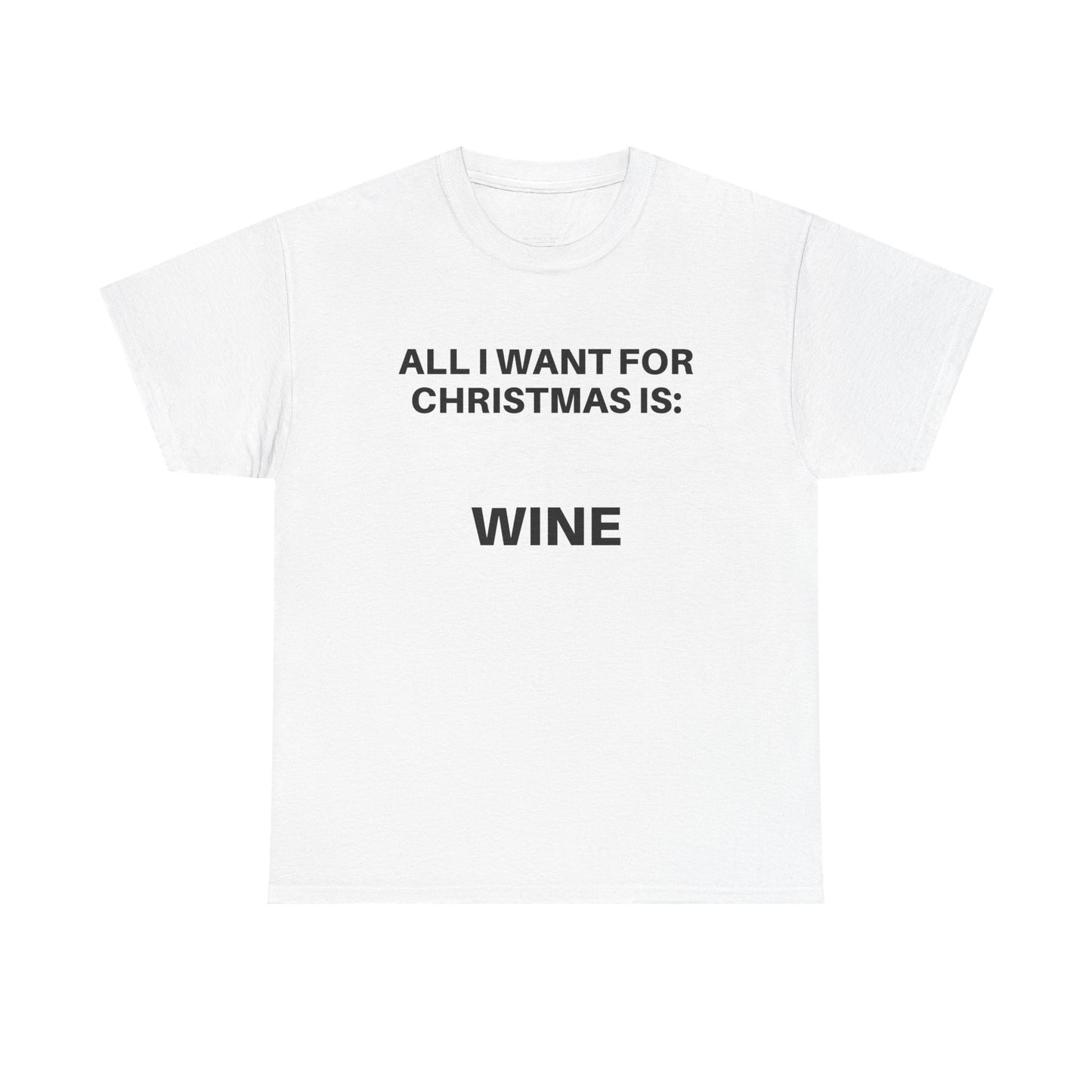 Wine Lover's Christmas Tee, Holiday Gift Tee, Unisex Funny Christmas Shirt, Casual Party Wear, Gift for Wine Lovers, Christmas Apparel