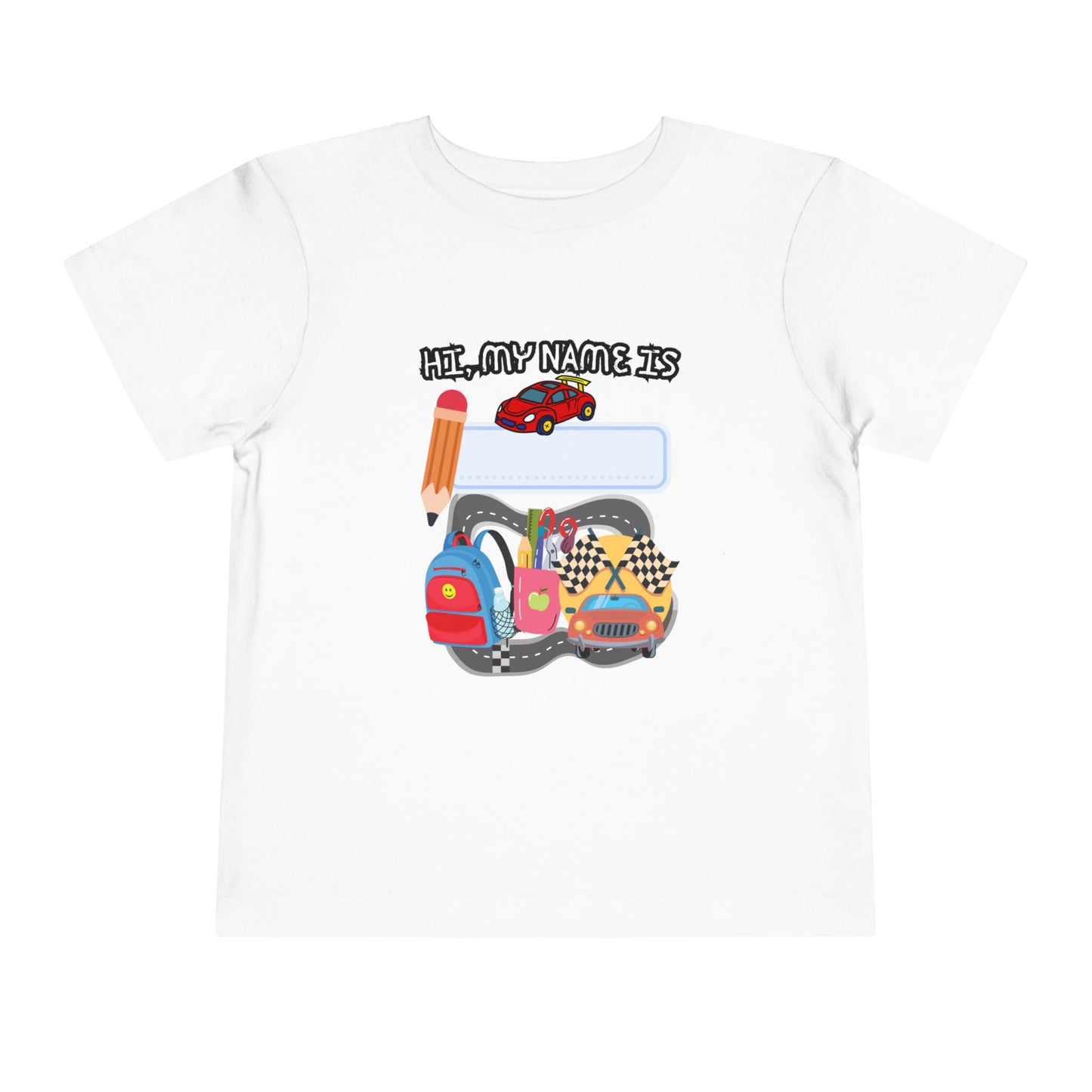 Personalized Toddler Tee with Name and Fun School Design, Cute Kids Clothing, Back to School Shirt, Birthday Gift, Preschool Apparel