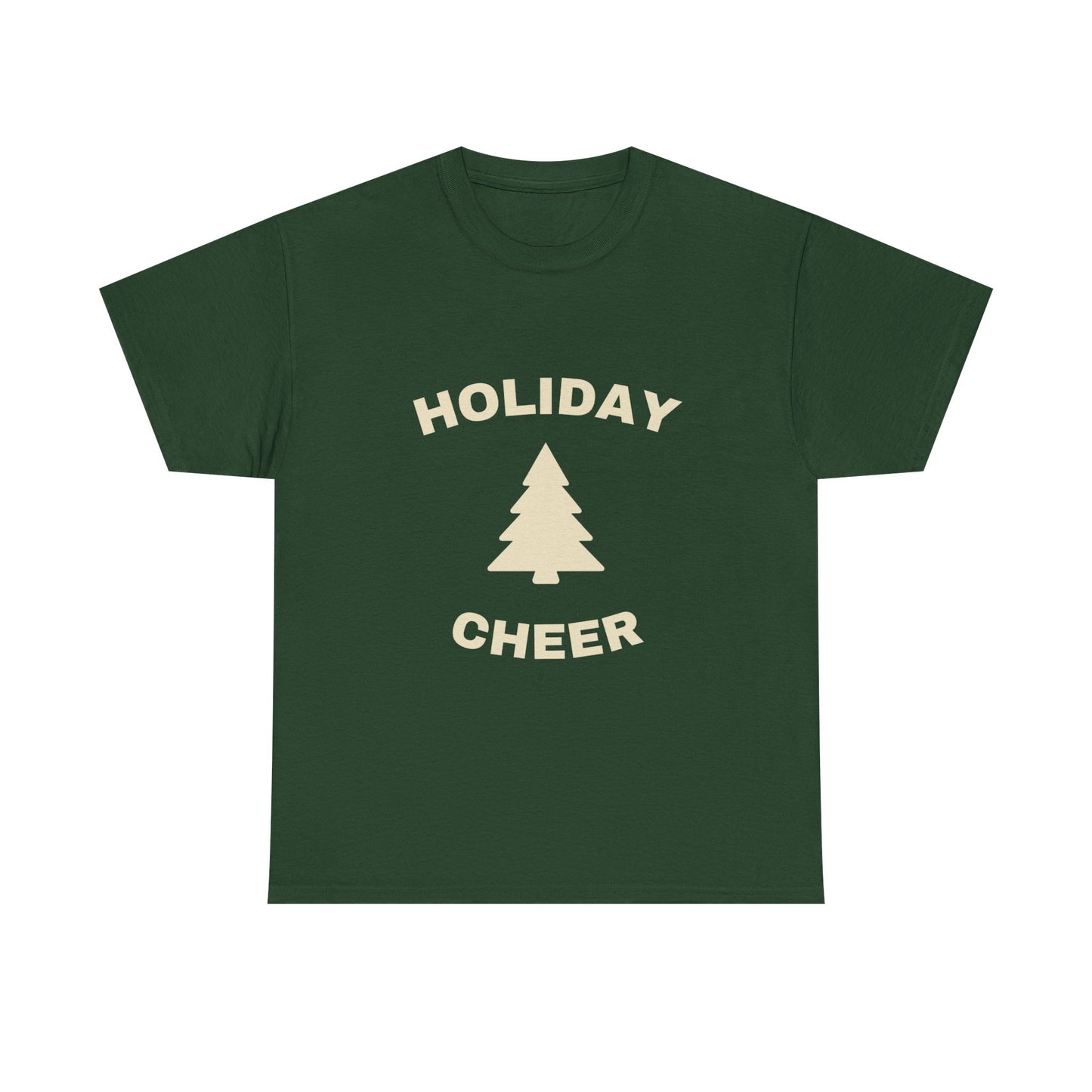 Holiday Cheer Unisex Heavy Cotton Tee, Christmas Gift, Casual Wear, Soft Cotton Tee, Winter Apparel, Unisex T-Shirt