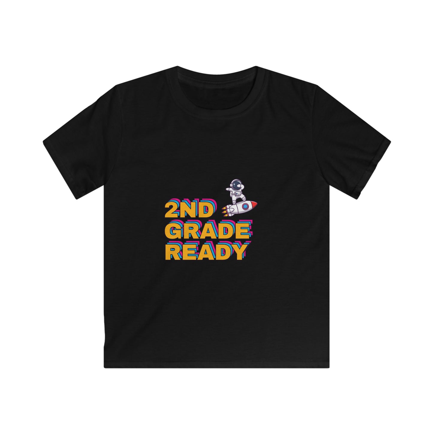 Astronaut 2nd Grade Ready Kids Softstyle Tee | Back to School T-Shirt