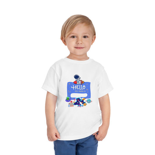 Personalized Toddler Tee with 'Hello My Name Is' Design, Kids Birthday Gift, Nursery Clothing, Playtime Shirt, Fun Kids Apparel
