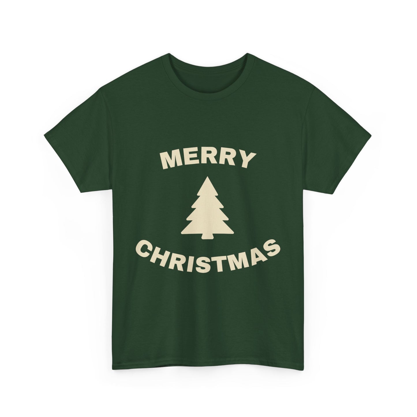 Merry Christmas Unisex Heavy Cotton Tee, Holiday Tee, Christmas Gift, Festive T-Shirt, Seasonal Apparel, Winter Celebration Shirt