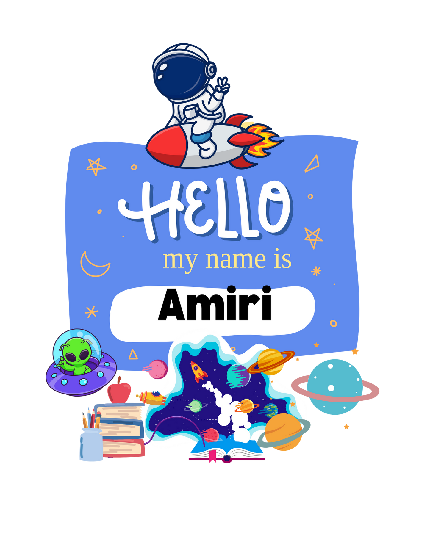 Personalized Toddler Tee with 'Hello My Name Is' Design, Kids Birthday Gift, Nursery Clothing, Playtime Shirt, Fun Kids Apparel