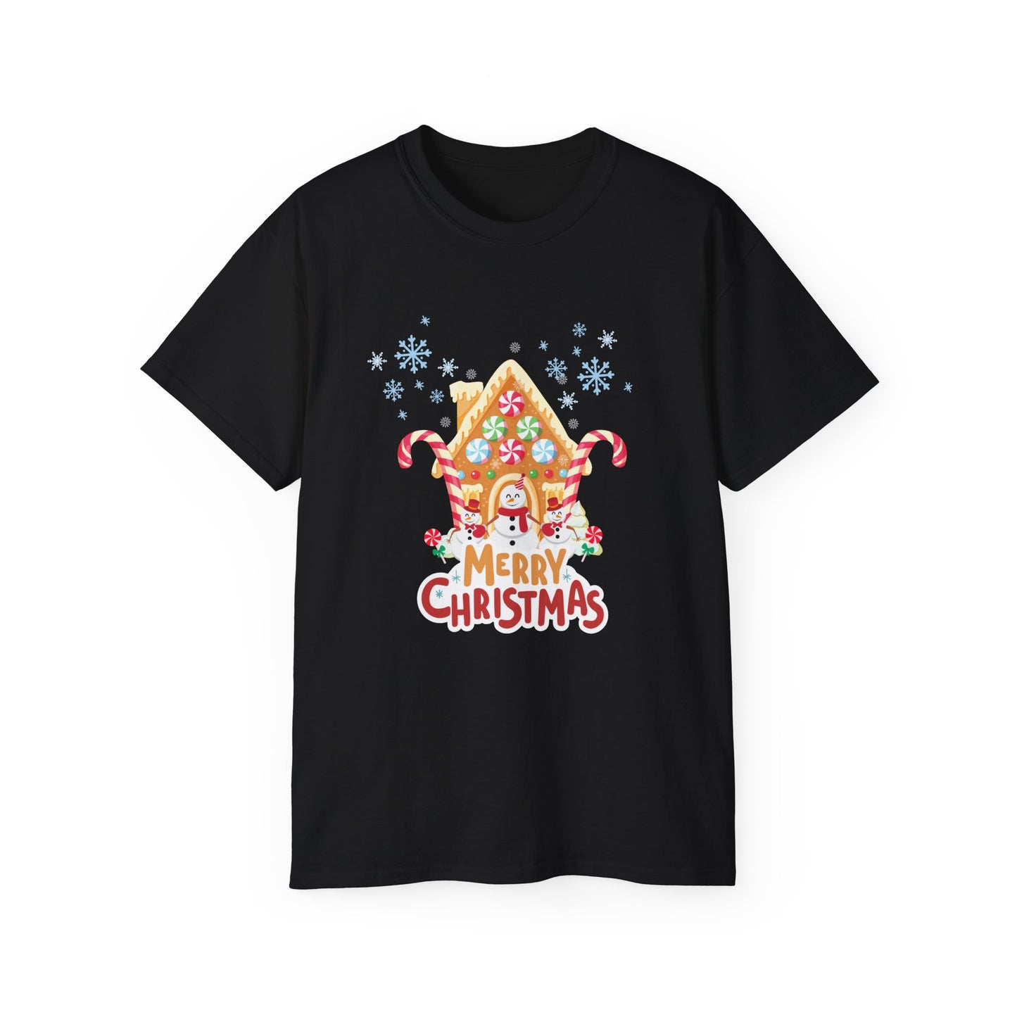 Merry Christmas Gingerbread House Tee