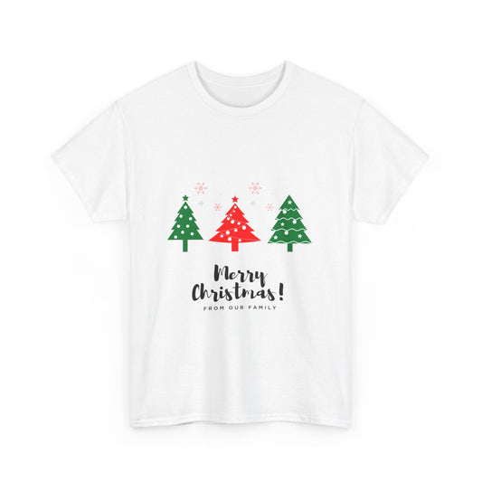Merry Christmas Unisex Cotton Tee, Holiday Shirt, Christmas Gift, Festive Apparel, Winter Wear, Family Reunion Shirt