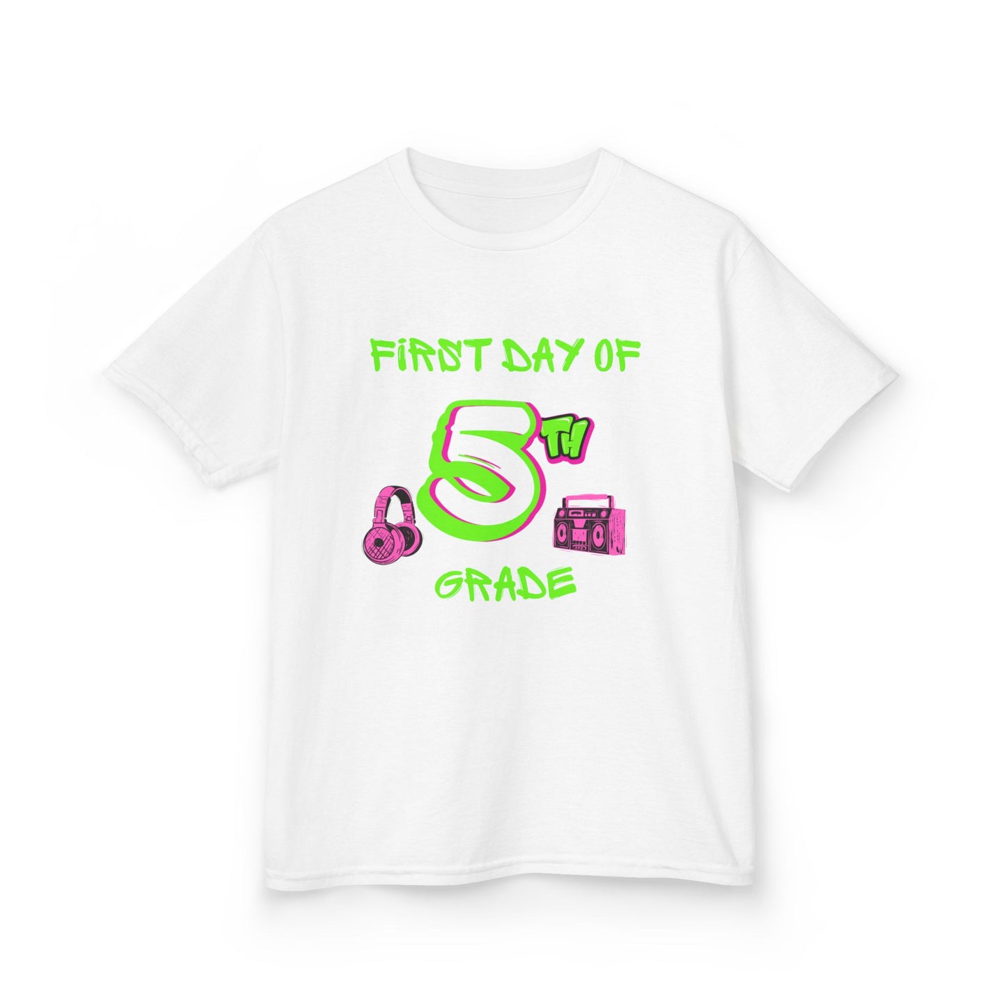 Colorful Kids' First Day Tee, Fun Cotton T-Shirt for Back to School, Grade 4 Apparel, Youth Tee for Kids, Trendy School Shirt
