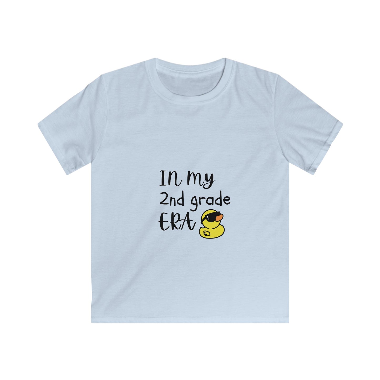 2nd Grade Era Kids Tee - Adorable Cotton Shirt for School, Birthdays, Gifts, Kids Apparel, Cartoon Print T-Shirt