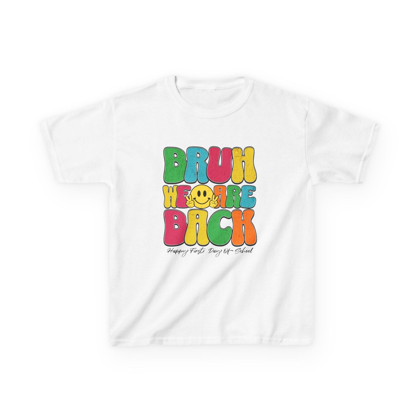 Kids Back to School Tee with Fun 'Bruh' Design - Perfect for Playdates, Birthdays, Everyday Wear, Spring Celebrations, Summer Fun, Casual Outings