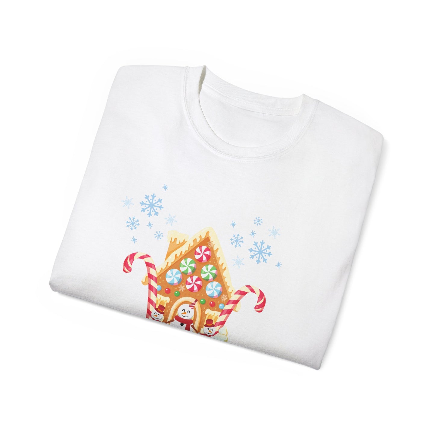 Merry Christmas Gingerbread House Tee