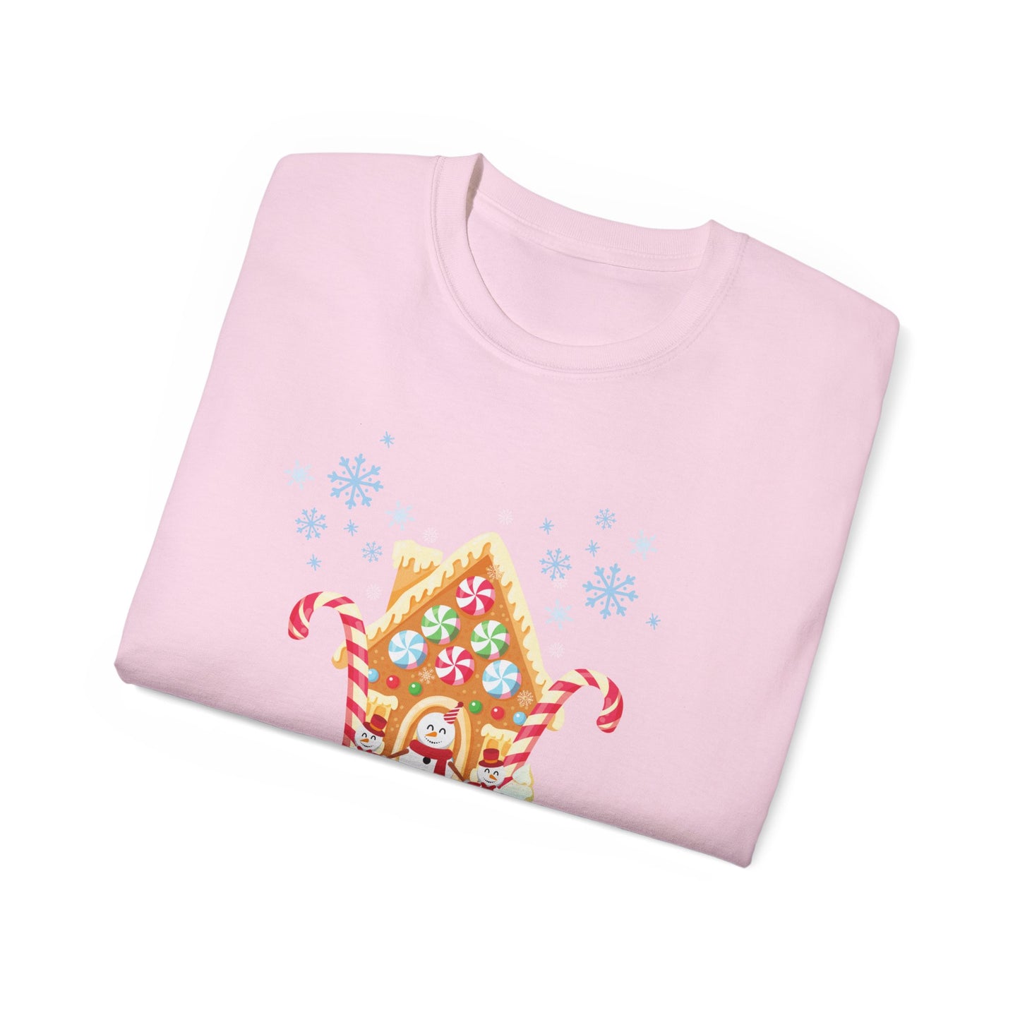 Merry Christmas Gingerbread House Tee
