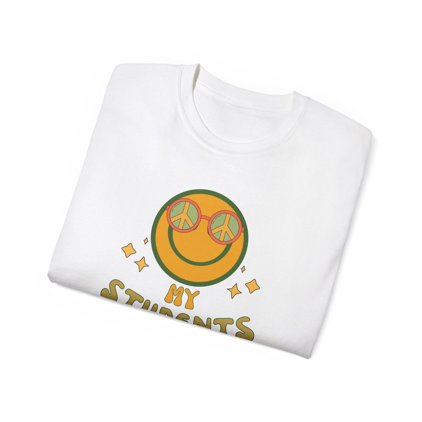 My Students Are Groovy Tee | Unisex Cotton T-Shirt for Teachers, Classroom Gift, Back to School, Positive Vibes, Teacher Appreciation