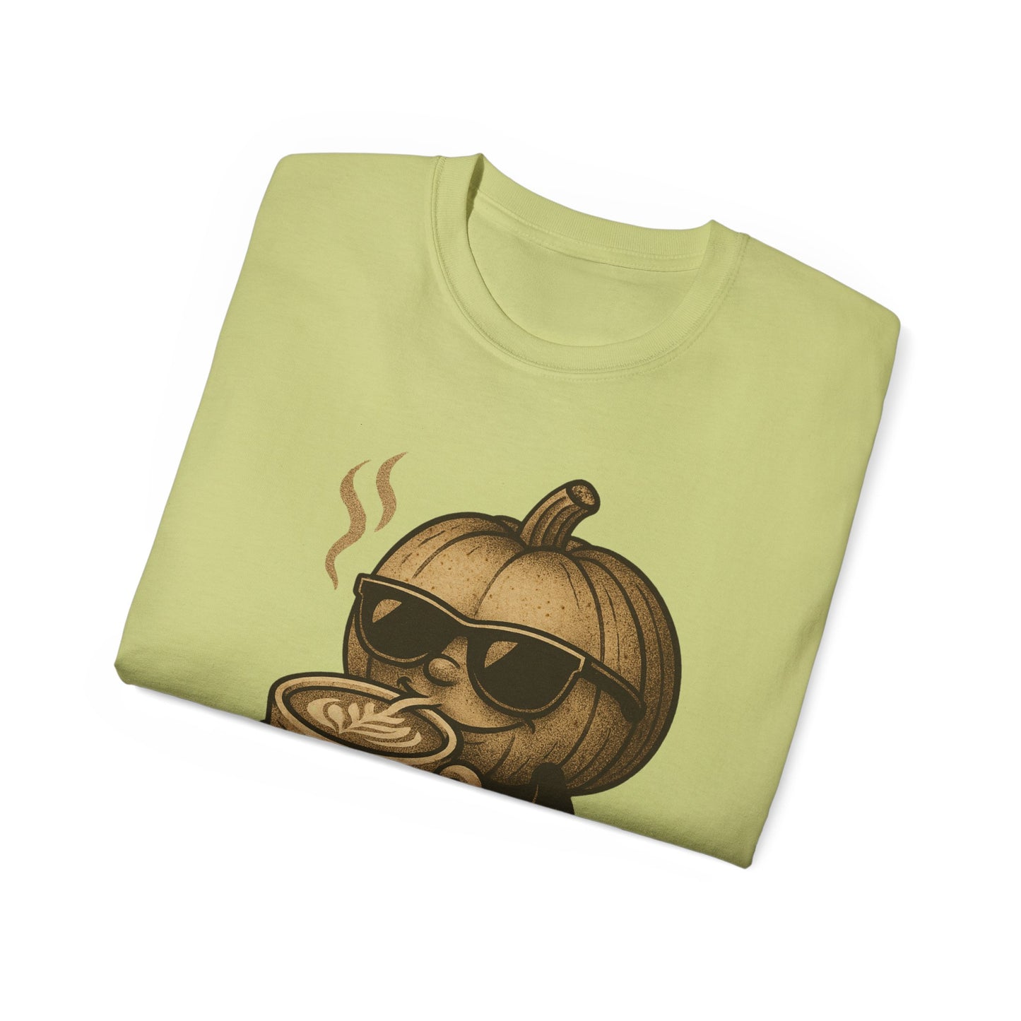 Cool Pumpkin Coffee Tee, Unisex Casual Shirt, Fall Apparel, Halloween Gift, Cute Pumpkin T-Shirt, Autumn Fashion