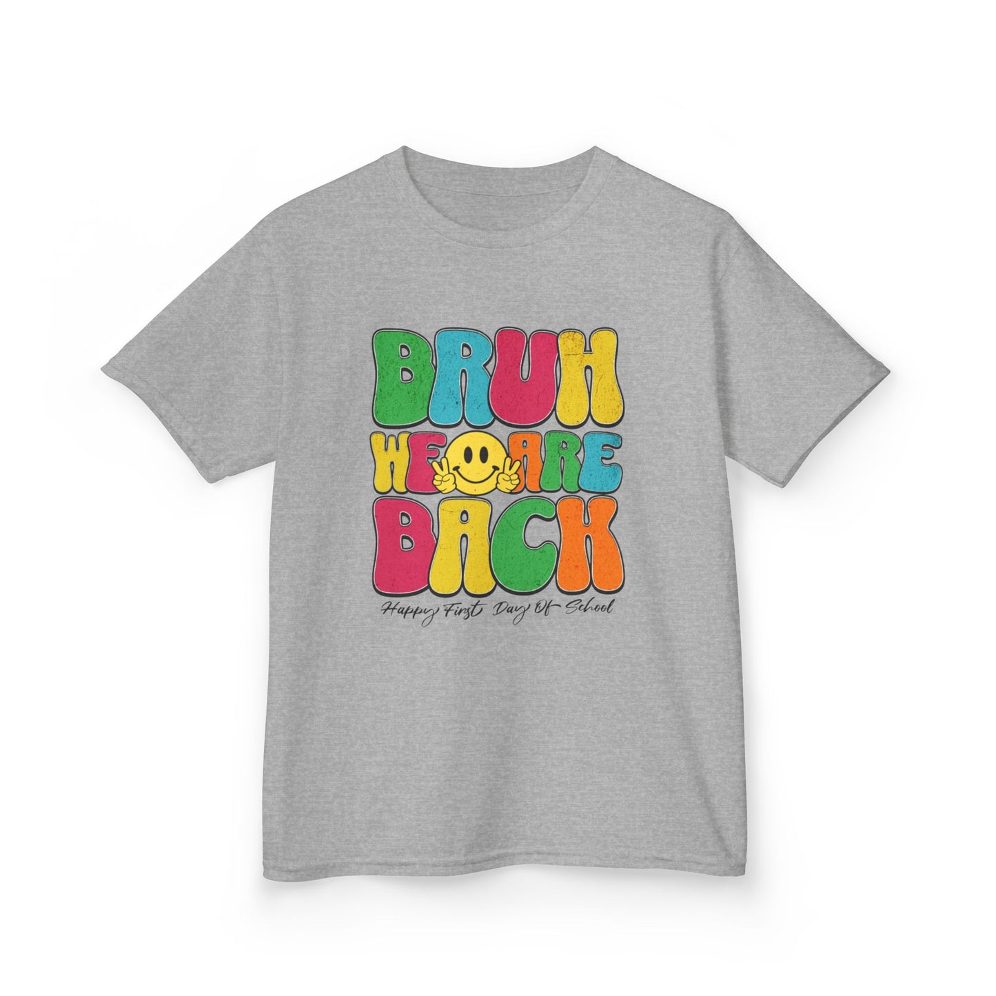 Kids Back to School Tee with Fun 'Bruh' Design - Perfect for Playdates, Birthdays, Everyday Wear, Spring Celebrations, Summer Fun, Casual Outings