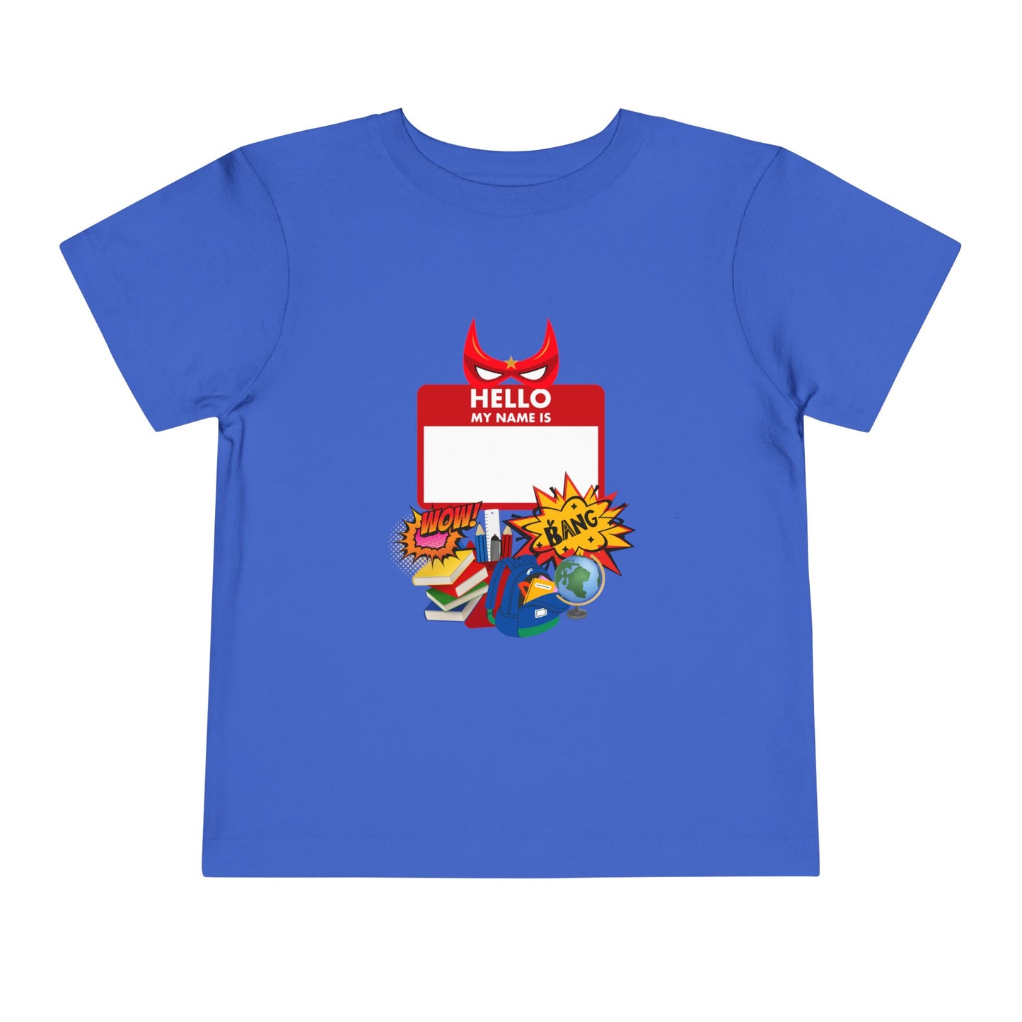 Superhero Toddler Tee - Personalize with Name, Child's Birthday Gift, Fun Party Outfit, Everyday Wear, Kids' Costume