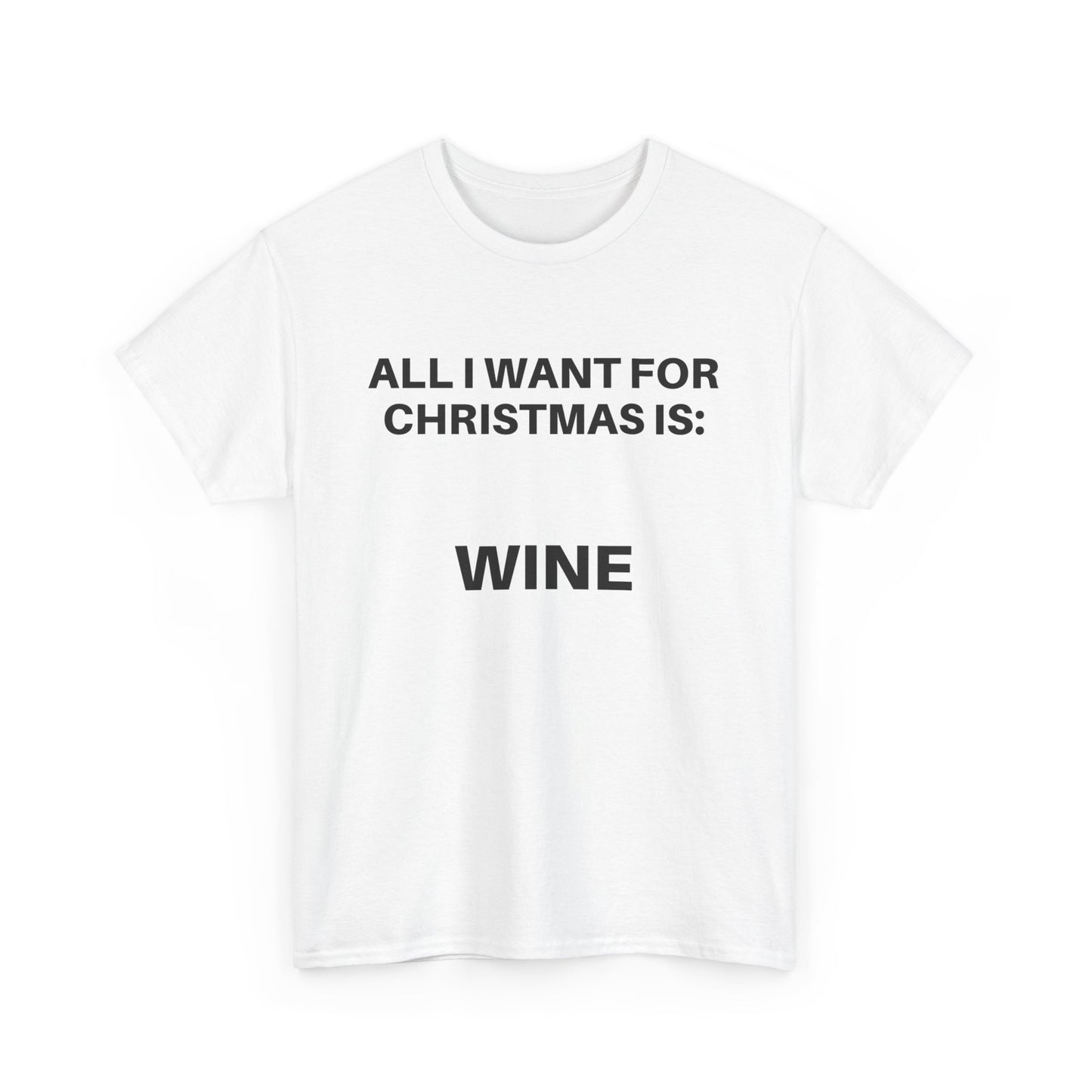Wine Lover's Christmas Tee, Holiday Gift Tee, Unisex Funny Christmas Shirt, Casual Party Wear, Gift for Wine Lovers, Christmas Apparel