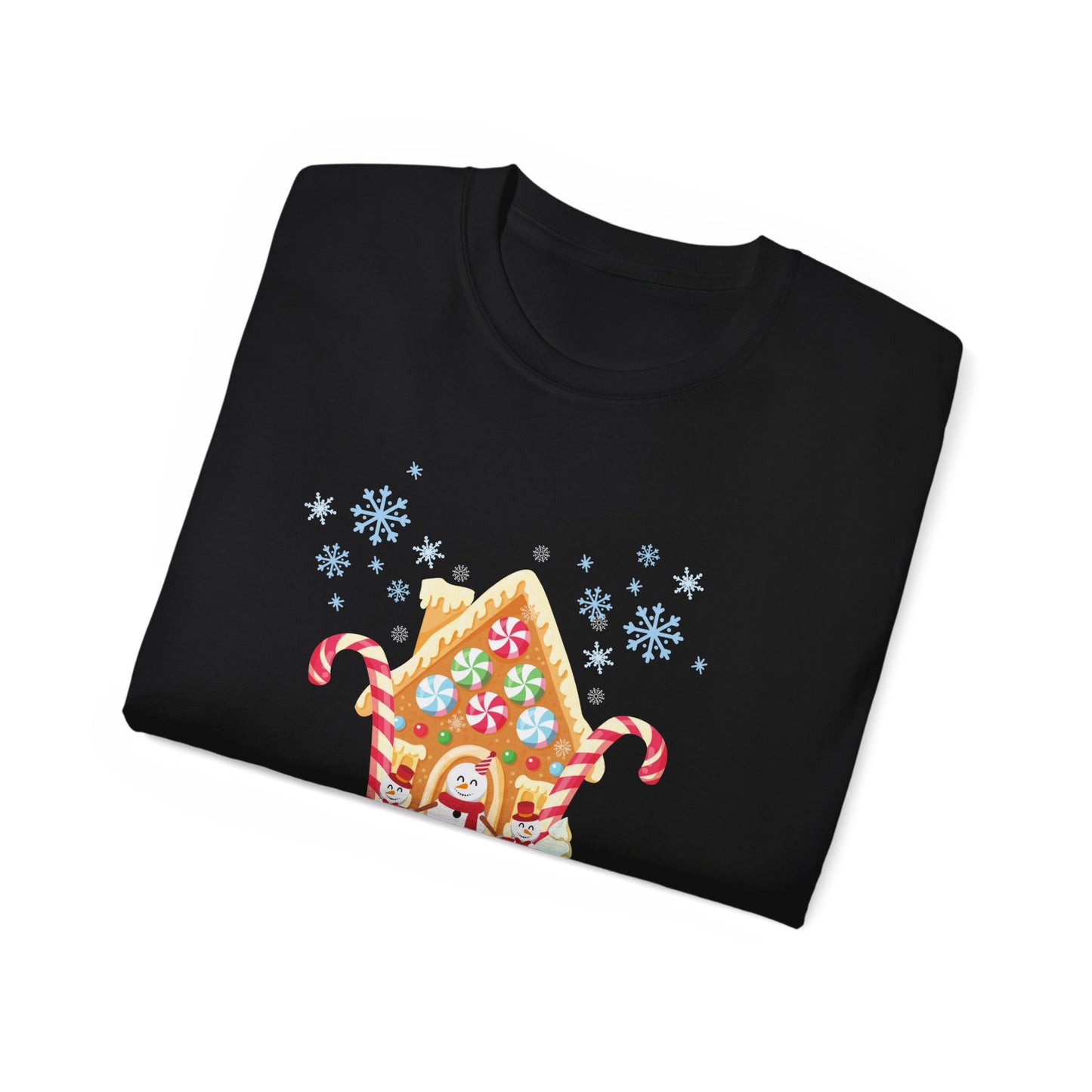 Merry Christmas Gingerbread House Tee