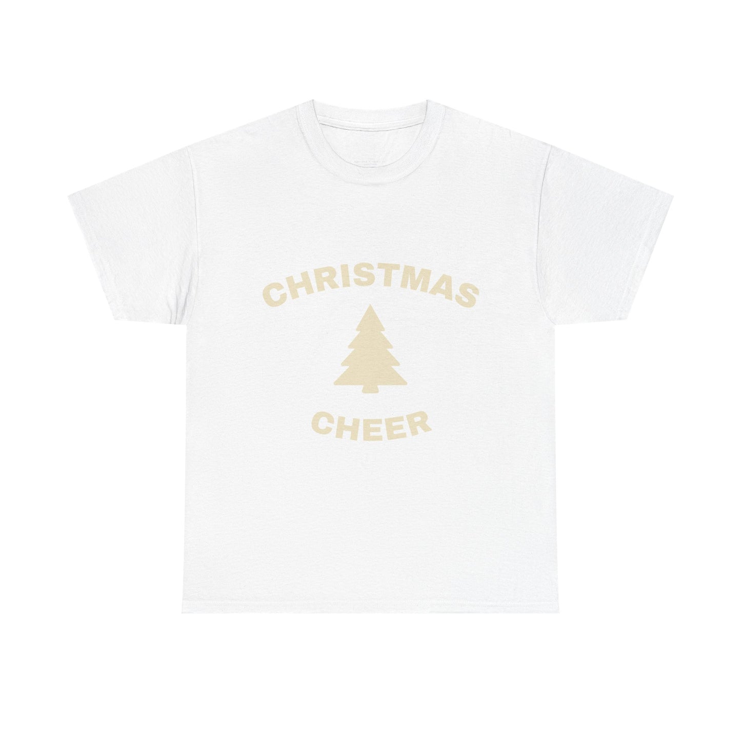 Unisex Heavy Cotton Tee - Christmas Cheer Tee, Holiday Gift Shirt, Seasonal T-Shirt, Festive Apparel, Christmas Party Outfit