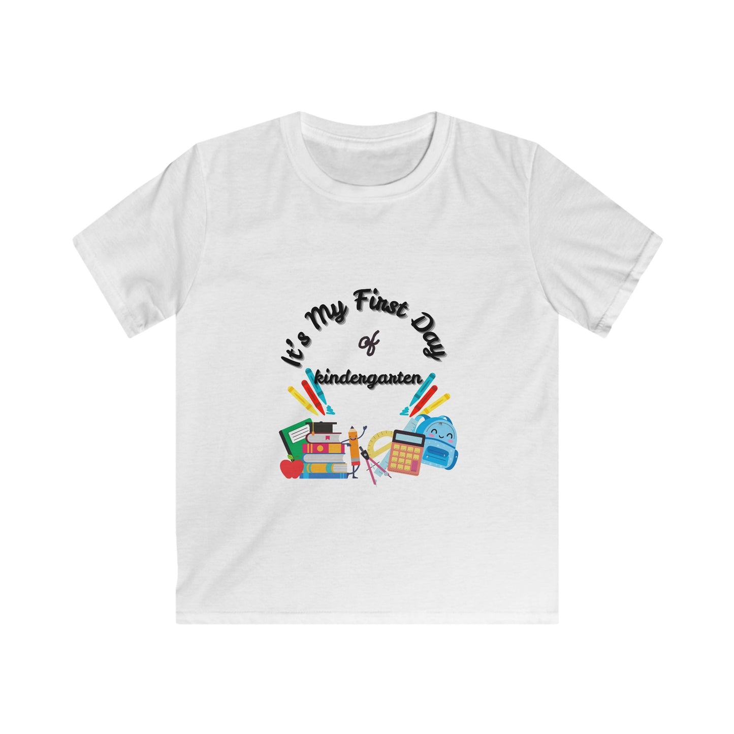 First Day of Kindergarten Kids Tee, Back to School Shirt, Fun Kids Apparel, Early Childhood Outfit, Cute Learning T-Shirt