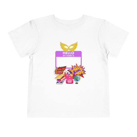 Personalized Back to School Tee, Cute Kids T-Shirt, Personalized Toddler Outfit, Birthday Gift, Playful Short Sleeve Shirt