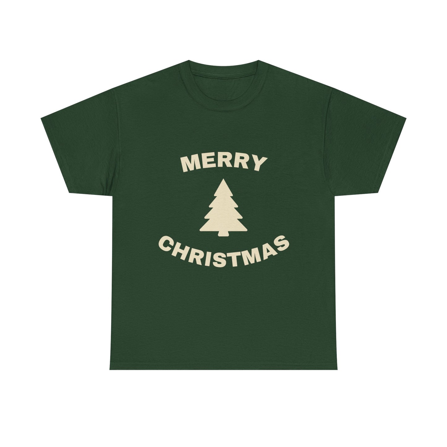 Merry Christmas Unisex Heavy Cotton Tee, Holiday Tee, Christmas Gift, Festive T-Shirt, Seasonal Apparel, Winter Celebration Shirt