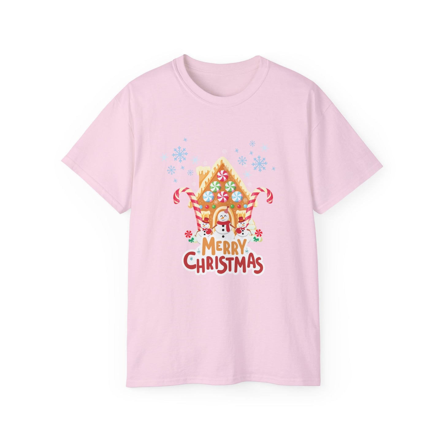 Merry Christmas Gingerbread House Tee