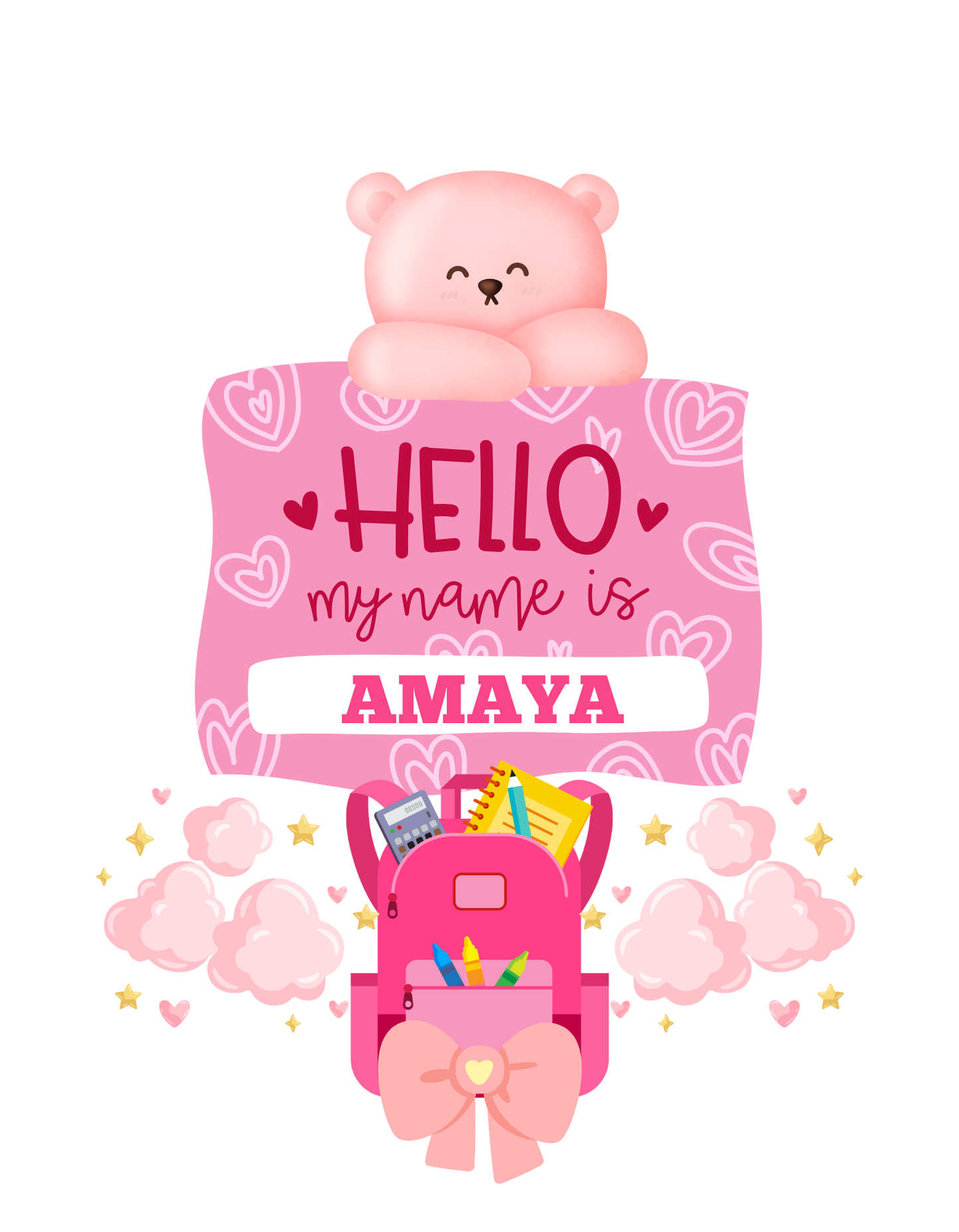 Personalized Toddler Tee – Fun Short Sleeve Shirt for Kids, Perfect for Playdates, Birthdays, Gifts, Everyday Wear, Hello Design