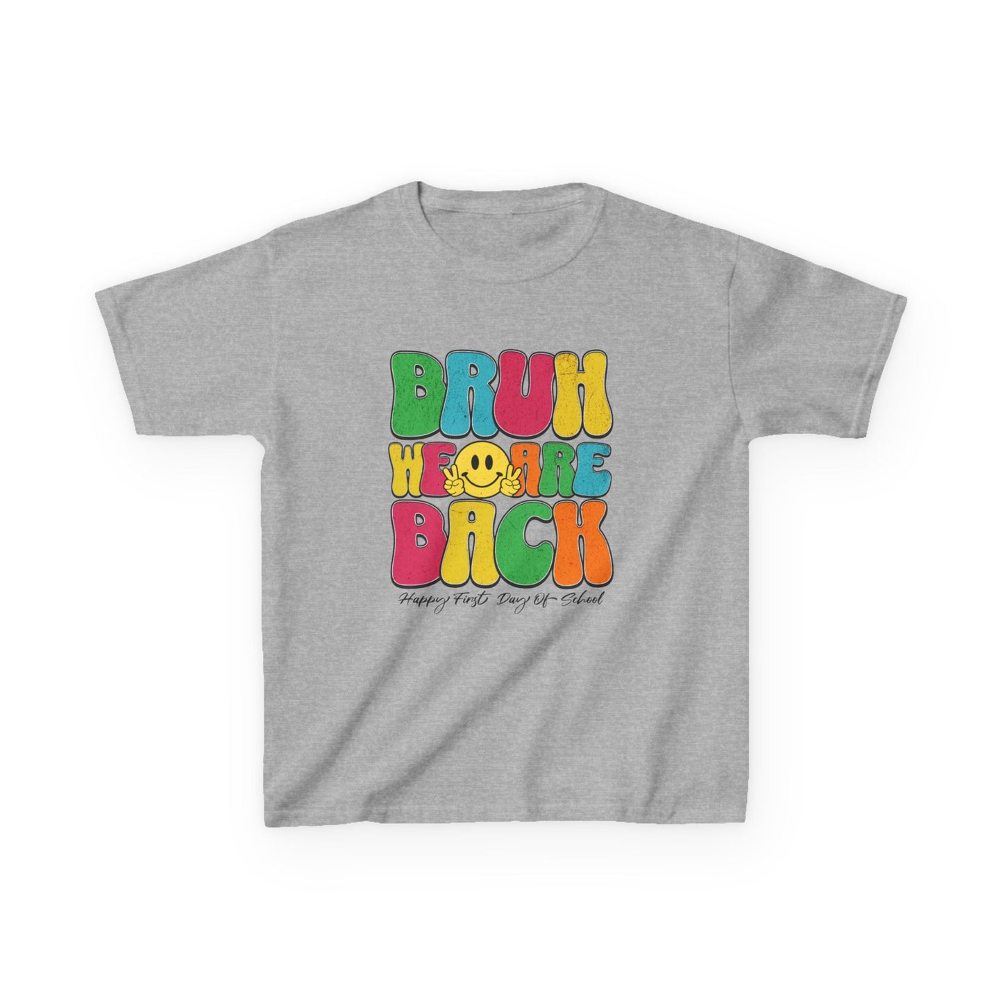 Kids Back to School Tee with Fun 'Bruh' Design - Perfect for Playdates, Birthdays, Everyday Wear, Spring Celebrations, Summer Fun, Casual Outings