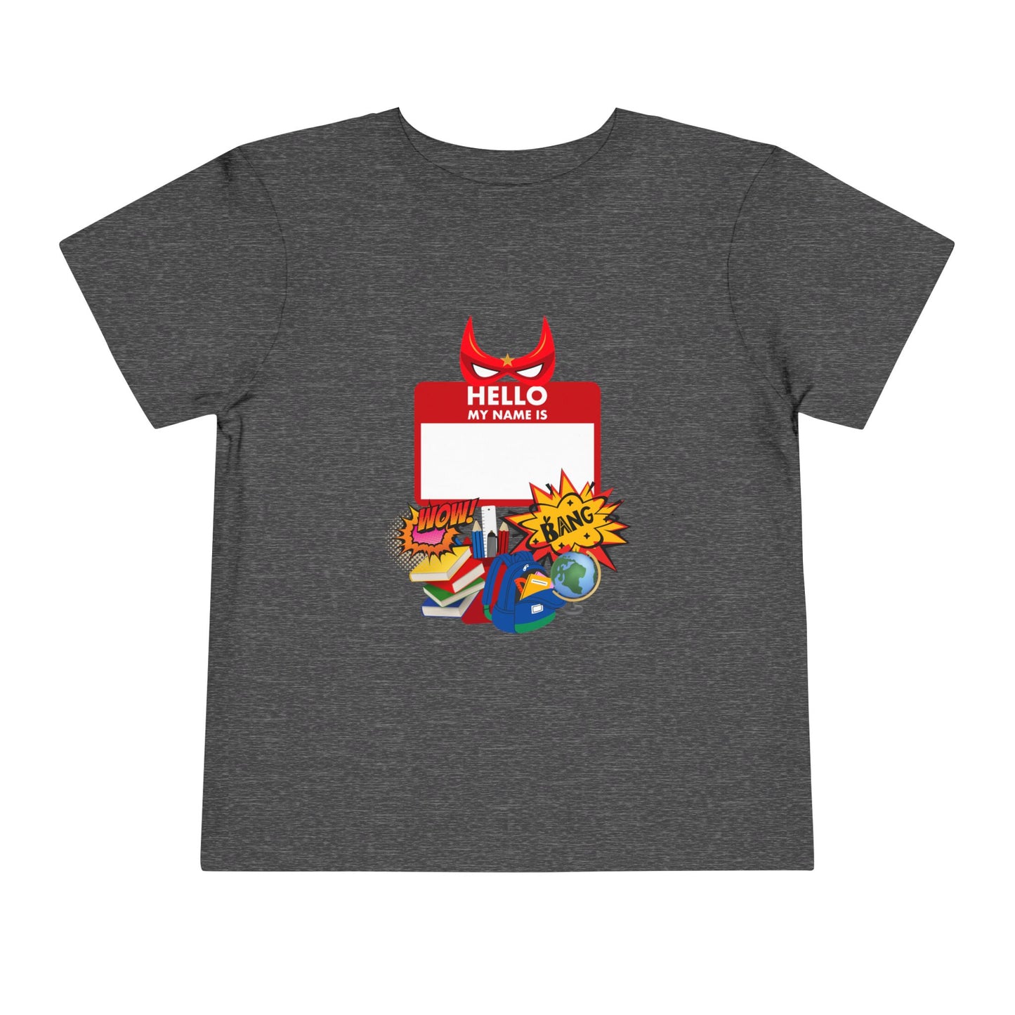 Superhero Toddler Tee - Personalize with Name, Child's Birthday Gift, Fun Party Outfit, Everyday Wear, Kids' Costume