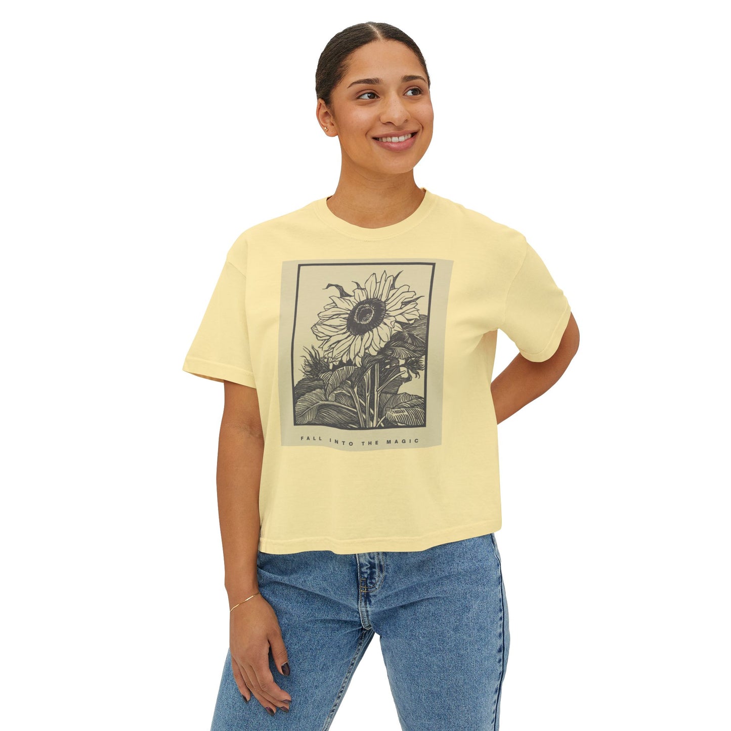 Sunflower Cropped Tee