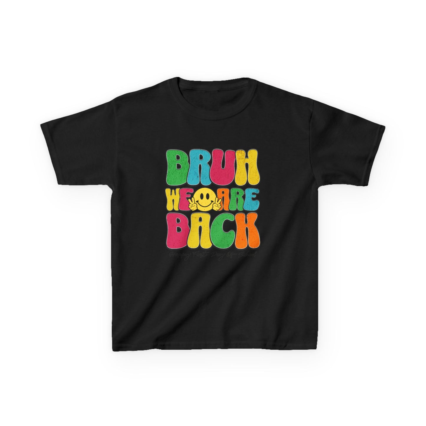 Kids Back to School Tee with Fun 'Bruh' Design - Perfect for Playdates, Birthdays, Everyday Wear, Spring Celebrations, Summer Fun, Casual Outings