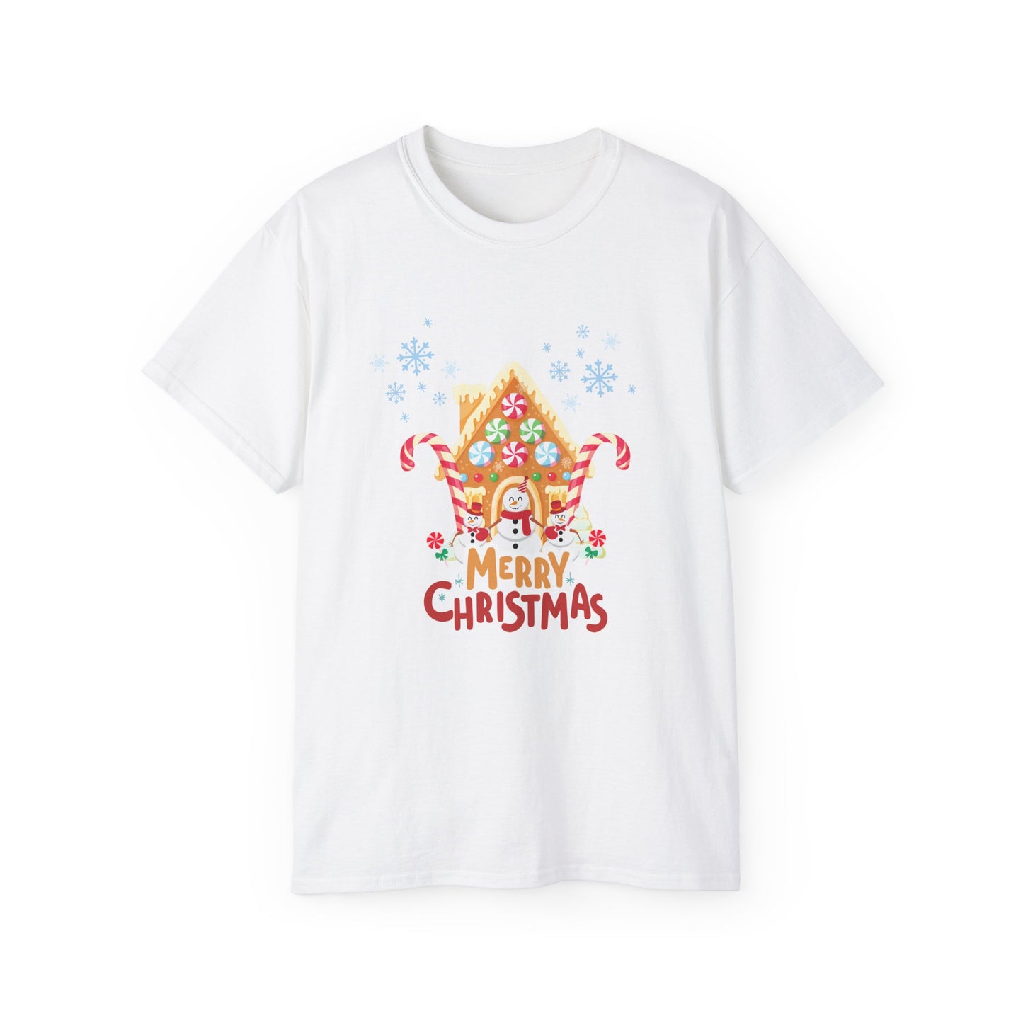 Merry Christmas Gingerbread House Tee