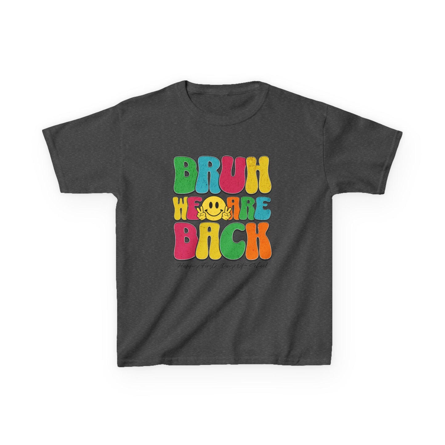 Kids Back to School Tee with Fun 'Bruh' Design - Perfect for Playdates, Birthdays, Everyday Wear, Spring Celebrations, Summer Fun, Casual Outings