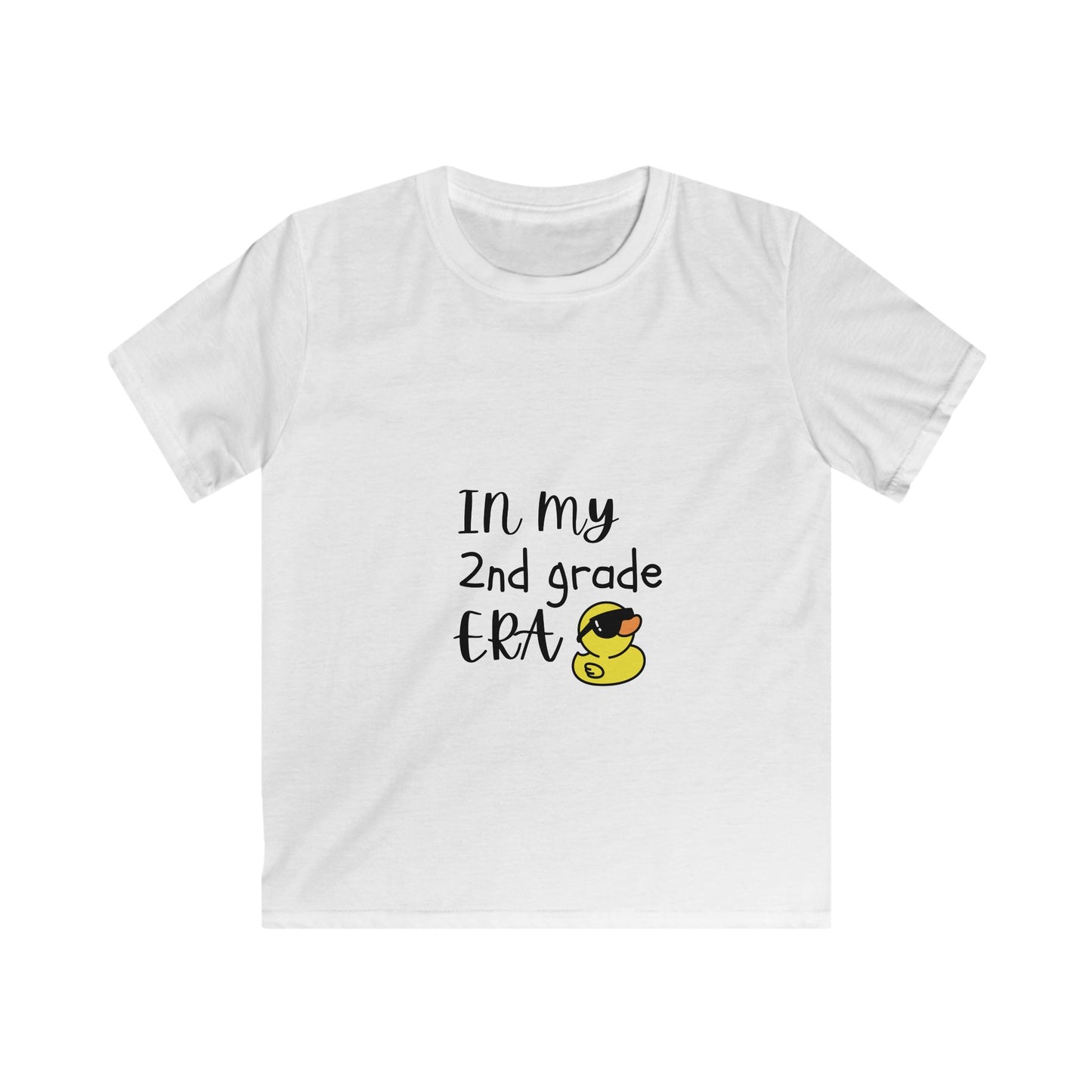 2nd Grade Era Kids Tee - Adorable Cotton Shirt for School, Birthdays, Gifts, Kids Apparel, Cartoon Print T-Shirt