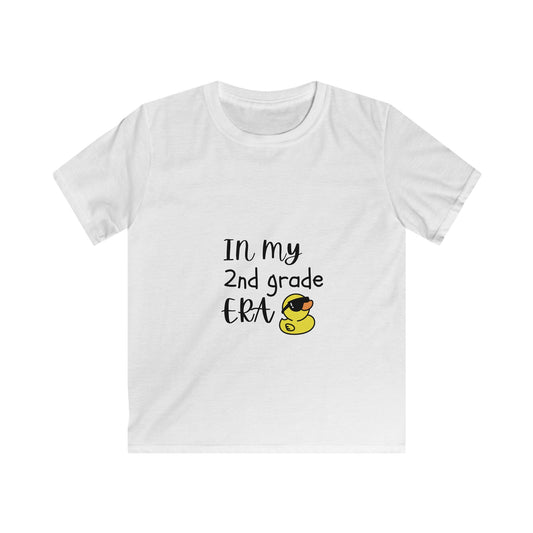 2nd Grade Era Kids Tee - Adorable Cotton Shirt for School, Birthdays, Gifts, Kids Apparel, Cartoon Print T-Shirt