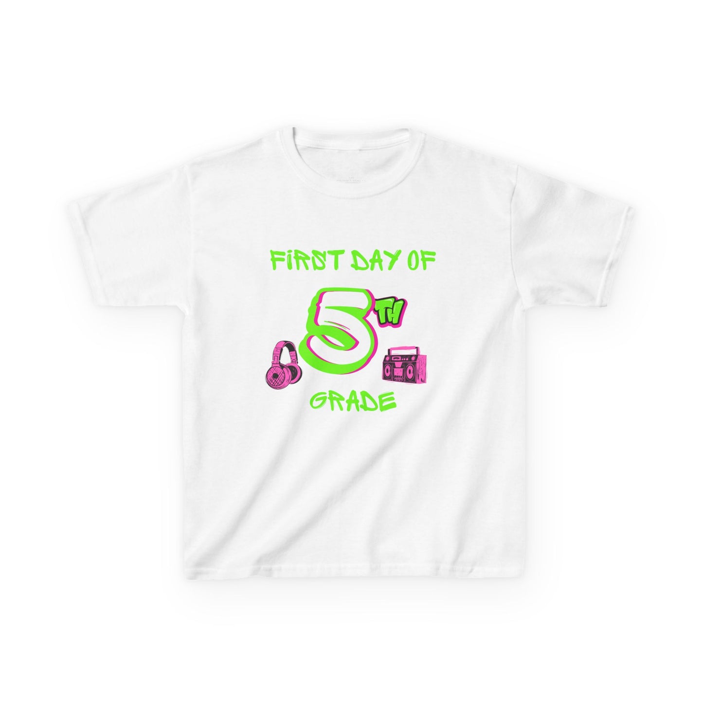 Colorful Kids' First Day Tee, Fun Cotton T-Shirt for Back to School, Grade 4 Apparel, Youth Tee for Kids, Trendy School Shirt