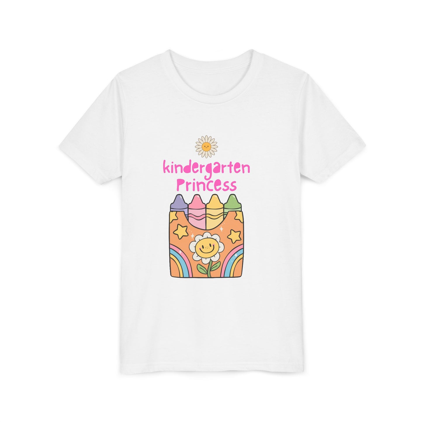Kindergarten Princess Tee, Cute Youth T-Shirt, Back to School Outfit, Birthday Gift, Classroom Fun