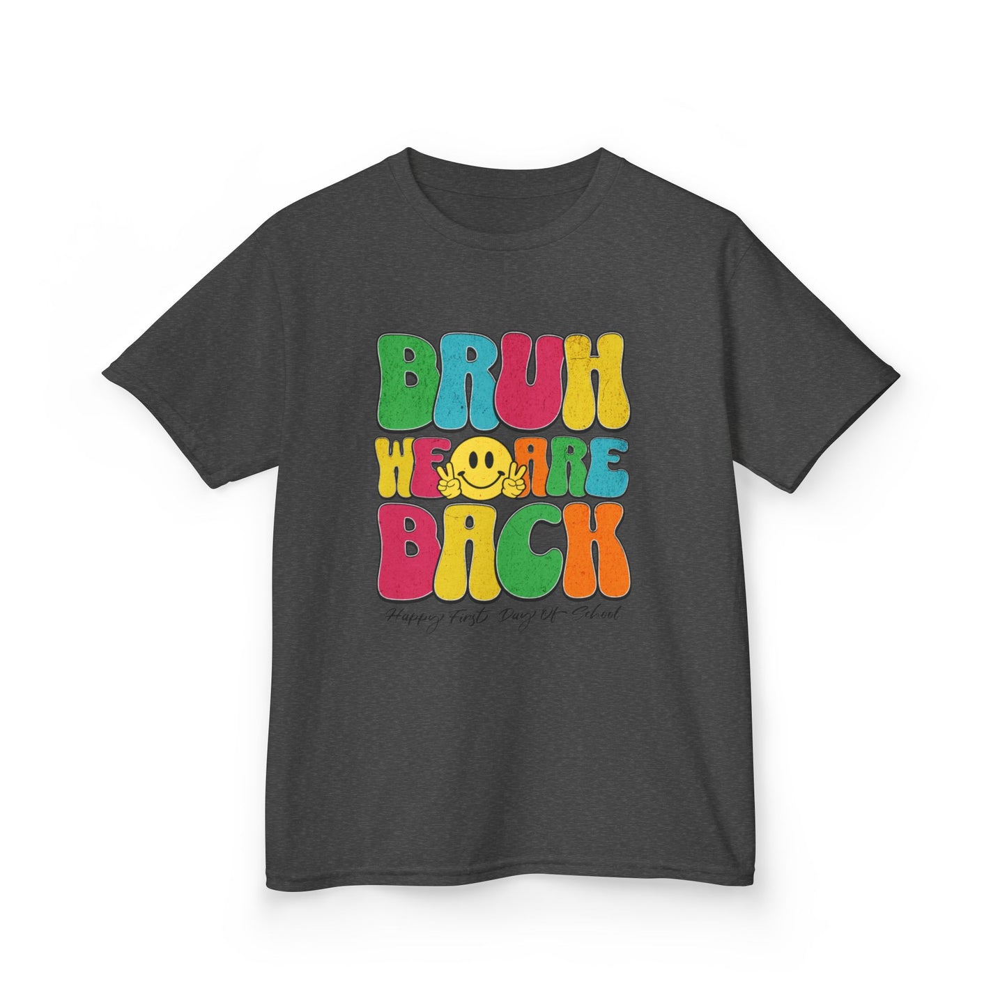 Kids Back to School Tee with Fun 'Bruh' Design - Perfect for Playdates, Birthdays, Everyday Wear, Spring Celebrations, Summer Fun, Casual Outings