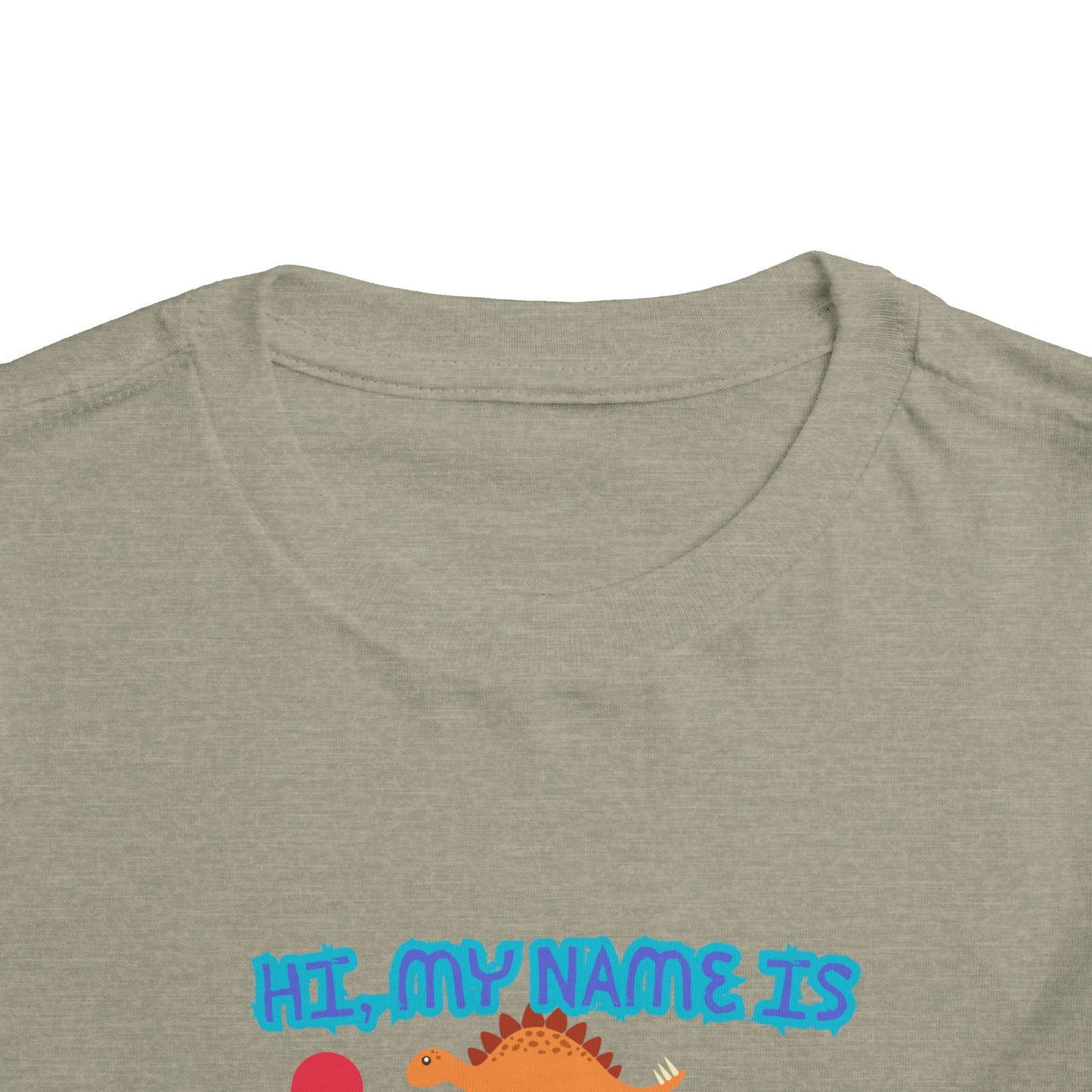 Dinosaur Back to School Toddler Tee, Kids Name Shirt, Birthday Gift, Toddler T-Shirt, Cute Dino Apparel