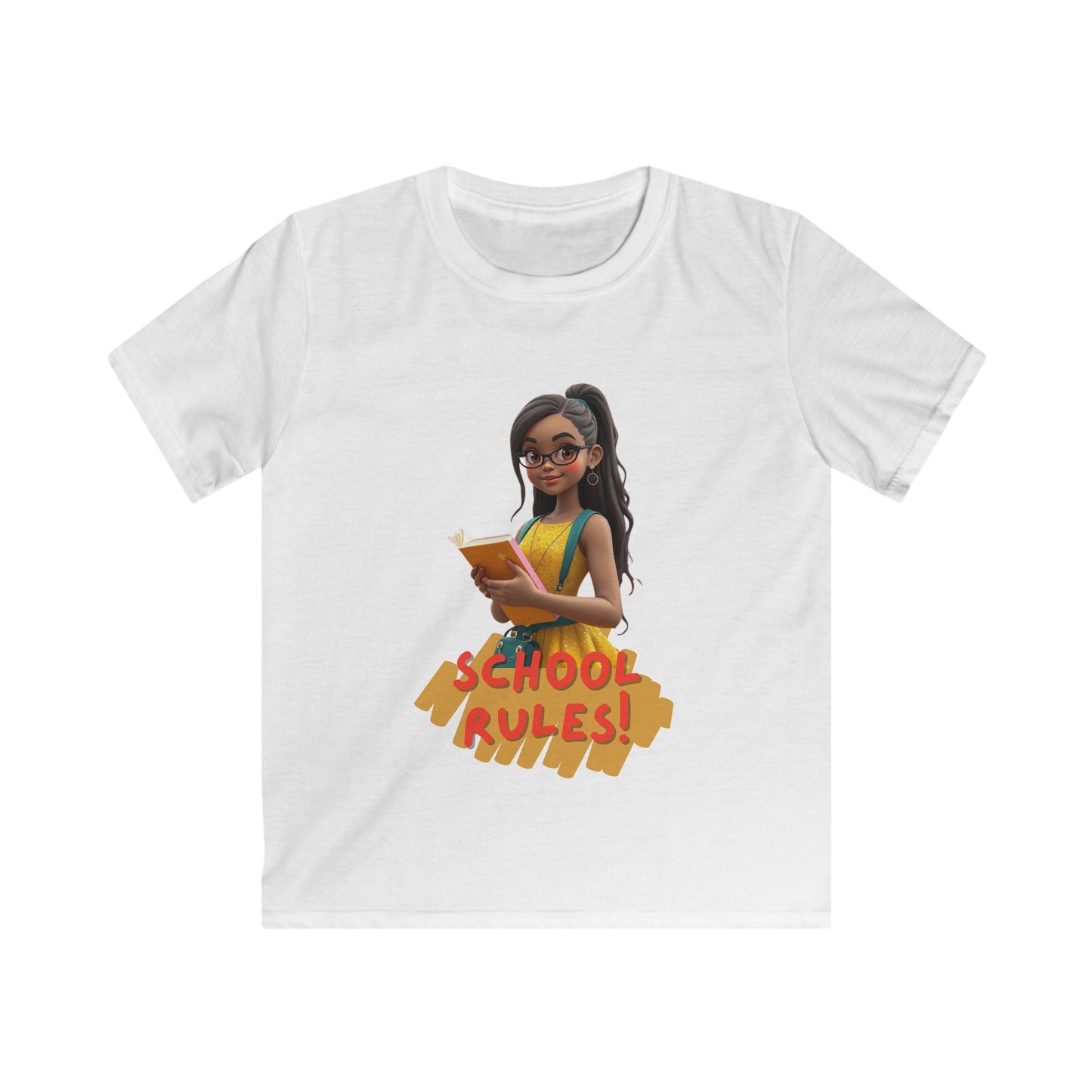 Kids School Rules Tee, Fun Tee for Kids, Youth Graphic T-Shirt, School Apparel, Back to School Outfit, Children's Casual Wear
