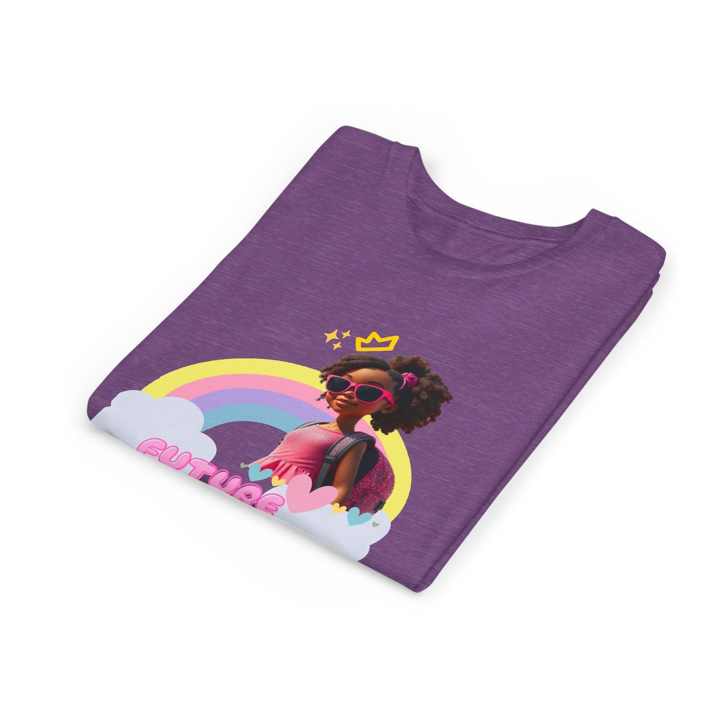 Future YouTuber Graphic Shirt, Cute Kids Tee, Birthday Gift, Rainbow Design, Fun Everyday Wear