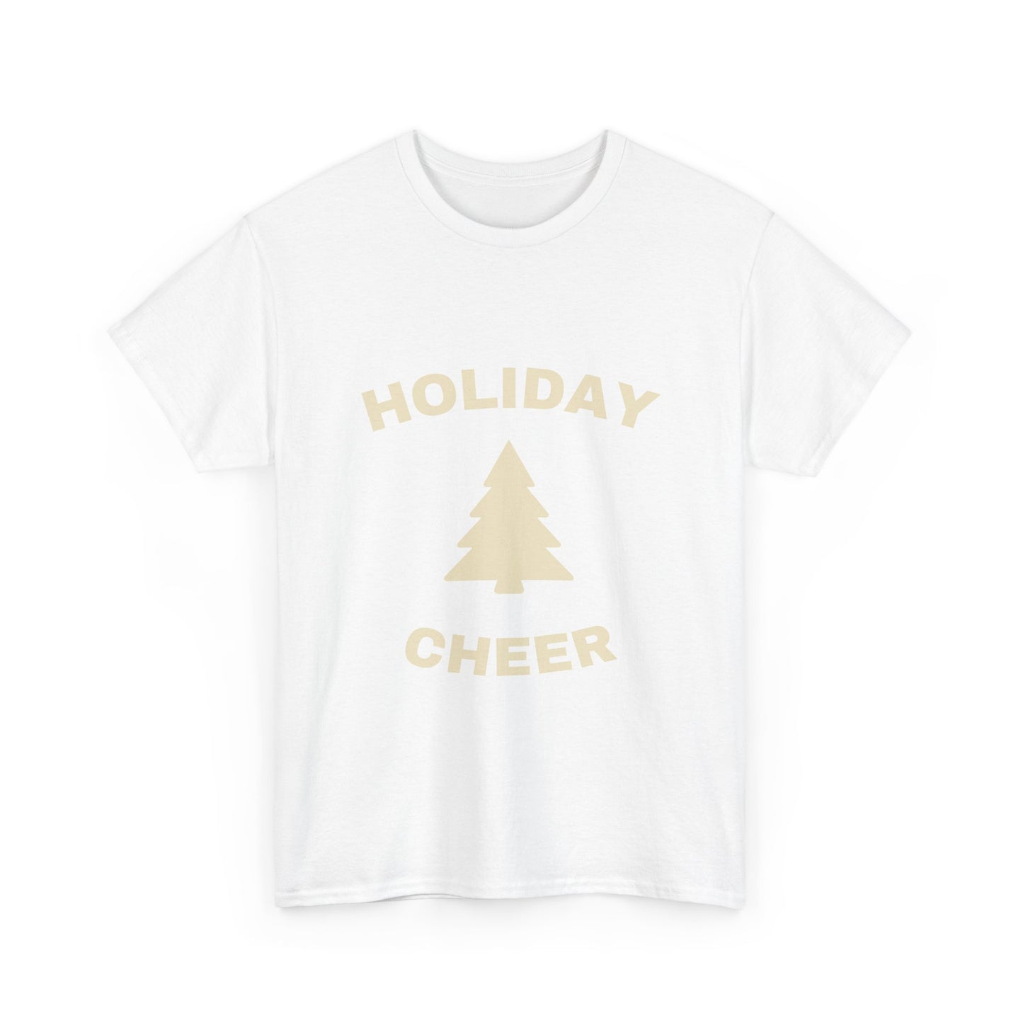 Holiday Cheer Unisex Heavy Cotton Tee, Christmas Gift, Casual Wear, Soft Cotton Tee, Winter Apparel, Unisex T-Shirt