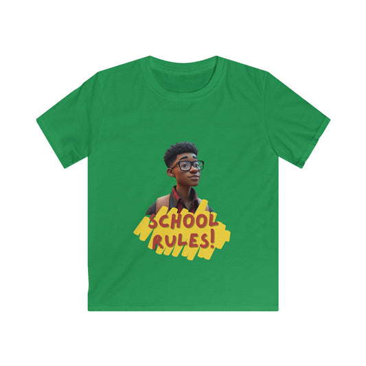 Cool Kids School Rules Tee, Youth Summer Shirt, Back to School Outfit, Kids Graphic Tee, Fun T-Shirt for Boys and Girls