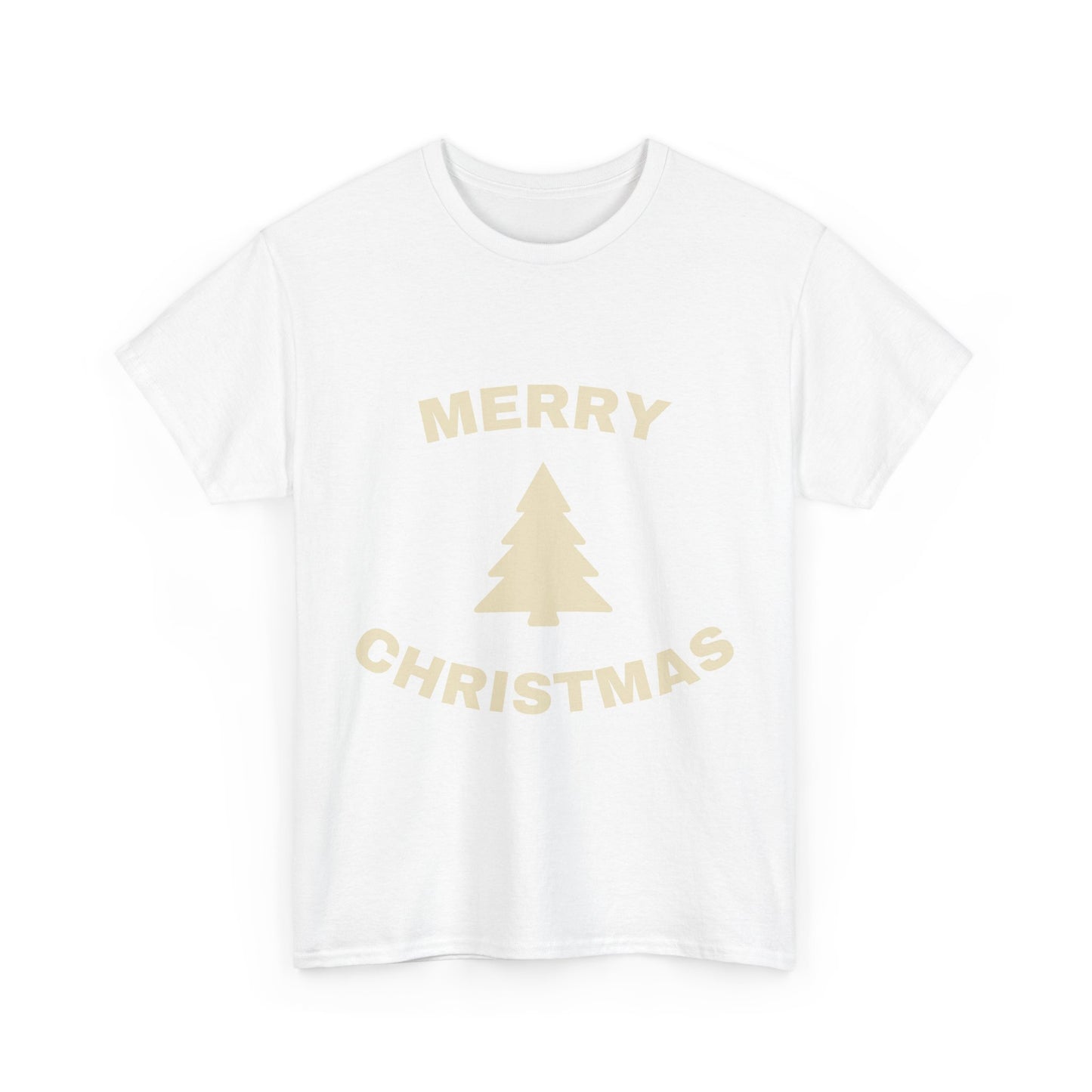 Merry Christmas Unisex Heavy Cotton Tee, Holiday Tee, Christmas Gift, Festive T-Shirt, Seasonal Apparel, Winter Celebration Shirt
