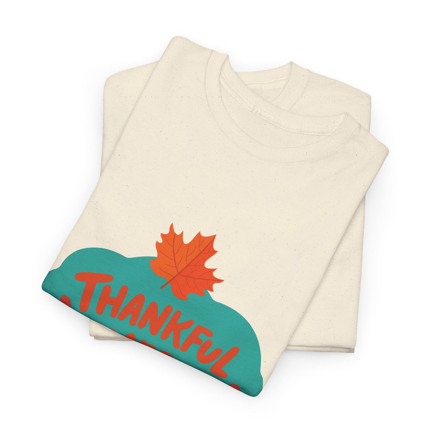 Thankful and Blessed Tee | Unisex Heavy Cotton Tee for Thanksgiving, Casual Wear, Family Gatherings, Gift Idea, Fall Celebration