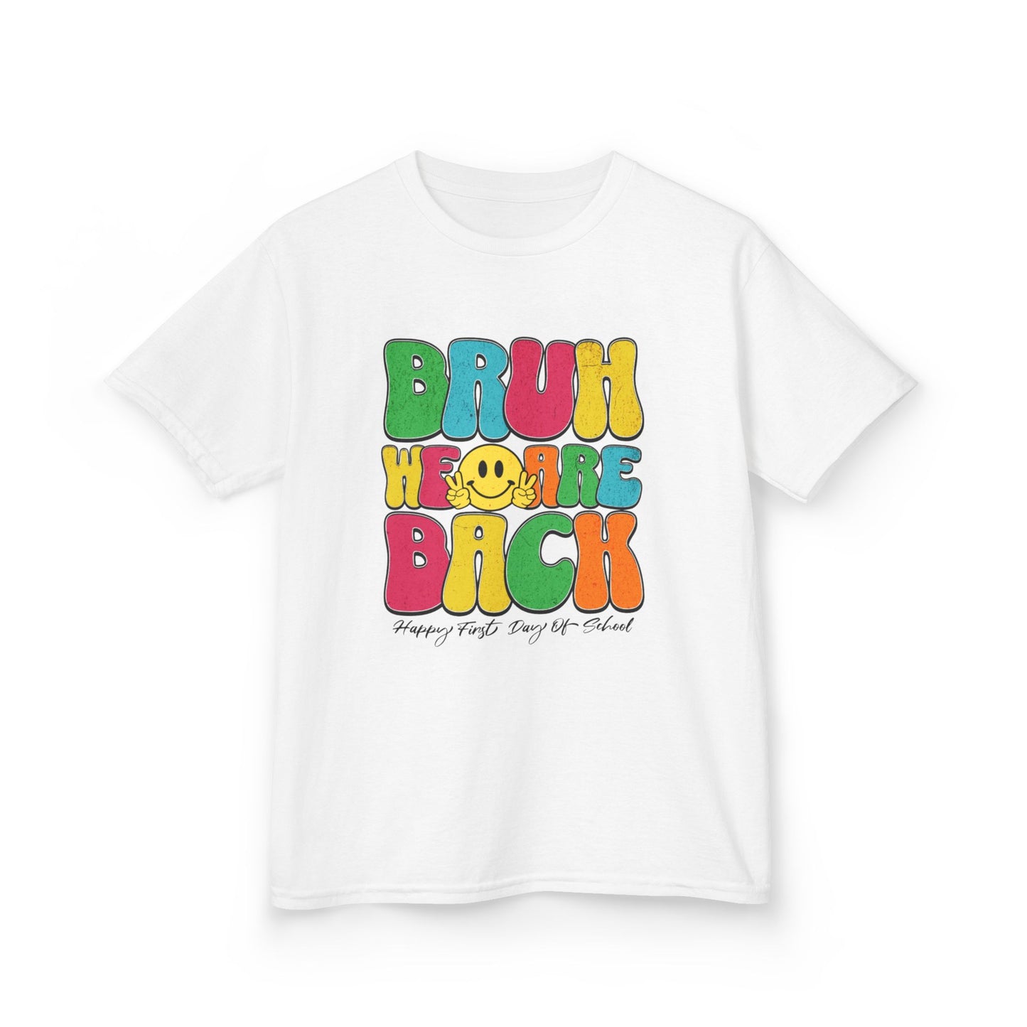 Kids Back to School Tee with Fun 'Bruh' Design - Perfect for Playdates, Birthdays, Everyday Wear, Spring Celebrations, Summer Fun, Casual Outings
